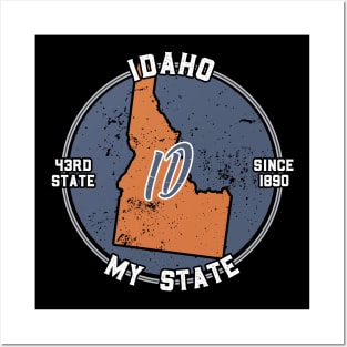 Idaho My State Patriot State Tourist Gift Posters and Art